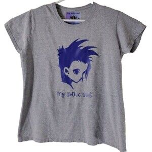 My Gothic Girl T-Shirt Women's XL Gray Short Sleeve Whimsy Gothic Street Wear